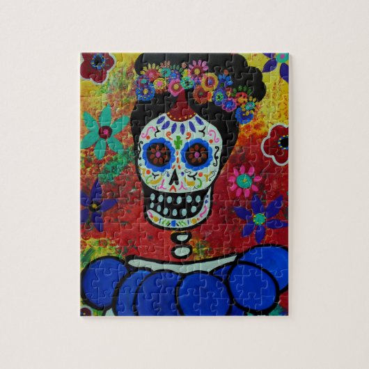 Frida Dia de Los Muertos Puzzle ジグソーパズル (縦)