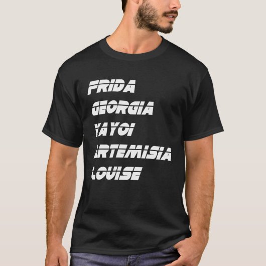 Frida Georgiaアルテミシアルイーズ美術家Moveme Tシャツ (正面)