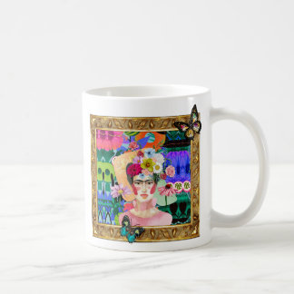 FRIDA Gets Framed, original art coffee mugs コーヒーマグカップ