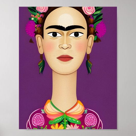 Frida Kahloのポスター、ウォールアート ポスター (正面)