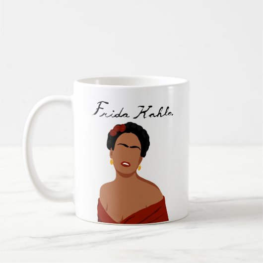 Frida Kahlo署名 コーヒーマグカップ (左)
