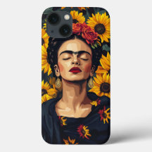 「Frida Kahlo – カスタマイズ可能な電インスパイア話ケース – Ar