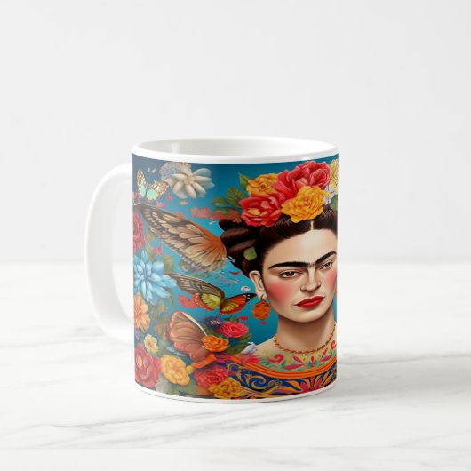 Frida Kahlo コーヒーマグカップ (正面左)
