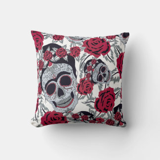 Frida Kahlo and roses クッション
