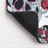 Frida Kahlo  and roses  マウスパッド (コーナー)