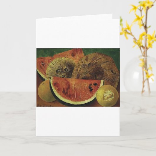 Frida Kahlo art カード (黄色い花)