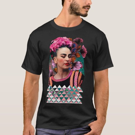 Frida kahlo art flower gift for fans Essential T-S Tシャツ (正面)