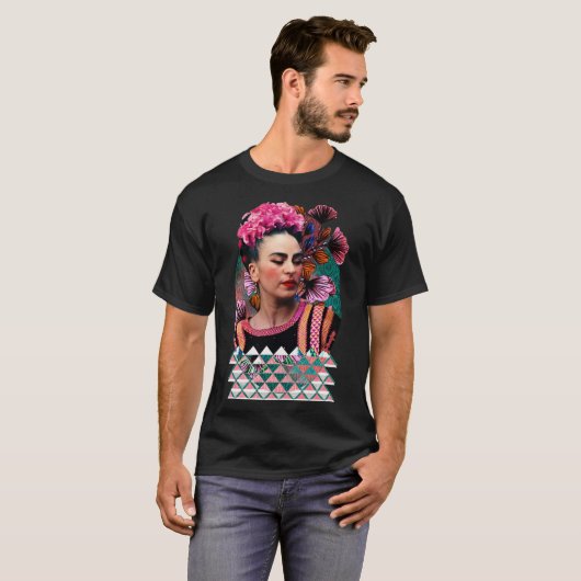 Frida kahlo art flower gift for fans Essential T-S Tシャツ (正面フル)