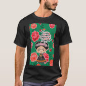 Frida Kahlo Cartoon Phone Case cute frida iPhone C Tシャツ (正面)