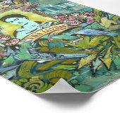 Frida Kahlo Graffiti ポスター (角)