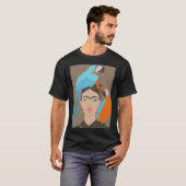 FRIDA KAHLO Mexican Feminist portrait Art poster A Tシャツ (正面フル)