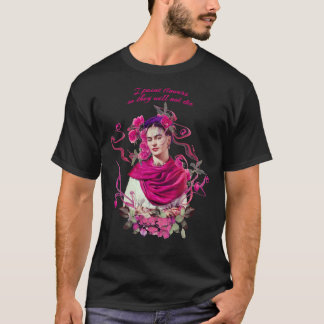 FRIDA KAHLO Mexican Feminist portrait painting Cla Tシャツ