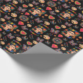 Frida Kahlo Pattern，メキシコ，アーティストギフト ラッピングペーパー (角)