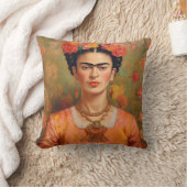 Frida Kahlo Pillow, Cushion, Frida Decor クッション (ブランケット)