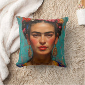 Frida Kahlo Pillow, Cushion, Frida Decor クッション (ブランケット)