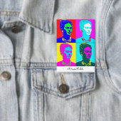 Frida Kahlo Pop Art Portrait 缶バッジ (インサイチュ)