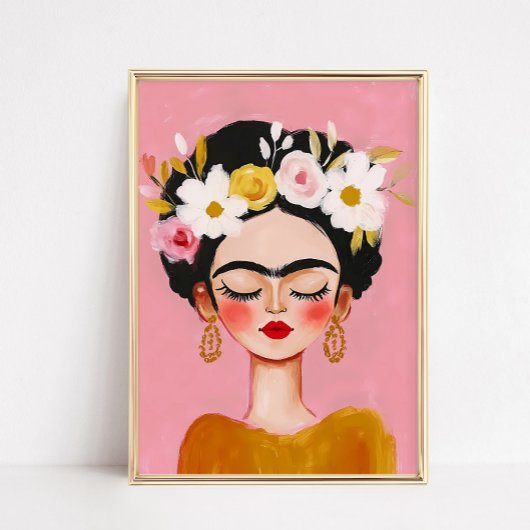 Frida Kahlo portrait ポスター