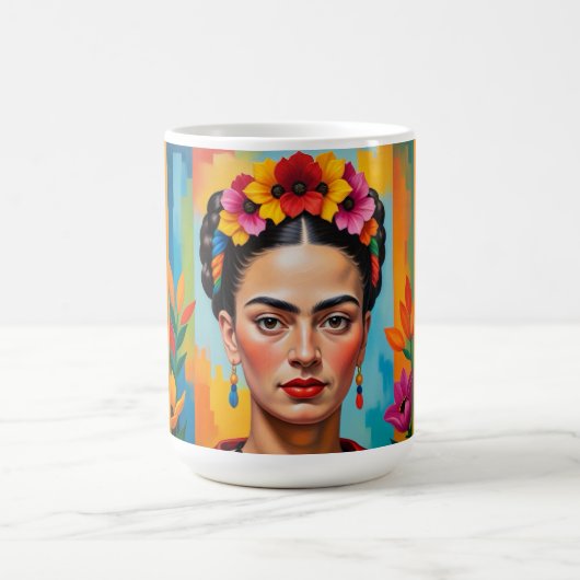 Frida Kahlo Print コーヒーマグカップ (中央)