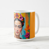 Frida Kahlo Print コーヒーマグカップ (正面右)