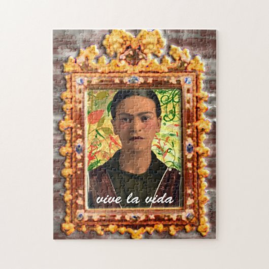 Frida Kahlo Reflejando ジグソーパズル (縦)