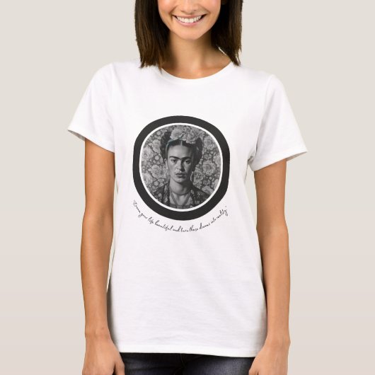Frida Kahlo T-Shirt, Frida Kahlo Shirt, Frida Tシャツ (正面)