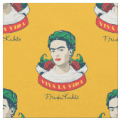 Frida Kahlo | Viva la Vida ファブリック (クローズアップ)