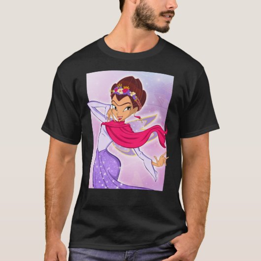 Frida Kahlo Winx Club Cartoon style T-shirt Essent Tシャツ (正面)