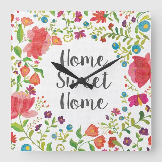 Frida Vのように |ホームスイートホーム スクエア壁時計 (正面)