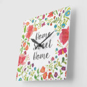 Frida Vのように |ホームスイートホーム スクエア壁時計 (傾斜)