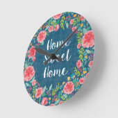 Frida VIIの|家の甘い家のように ラウンド壁時計 (傾斜)