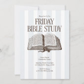 Friday Bible Study Church 招待状 (正面)