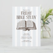Friday Bible Study Church 招待状 (スタンド正面)