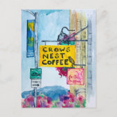 Friday Harbor Washington Coffee Business Signs ポストカード (正面)