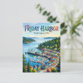 Friday Harbor, Washington USA ポストカード (スタンド正面)