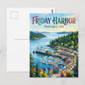 Friday Harbor, Washington USA ポストカード (正面/裏面)