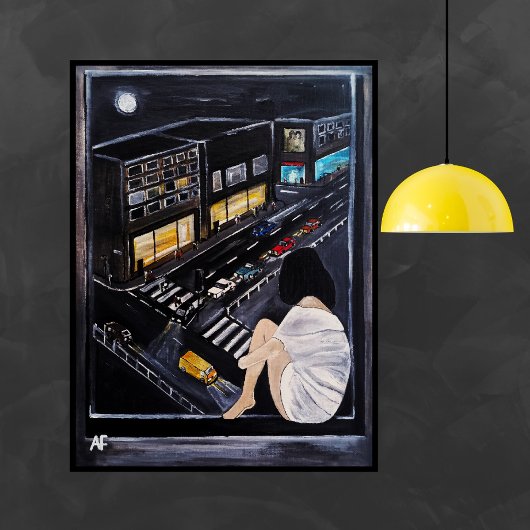 Friday Night Painting by Alfred Fox キャンバスプリント