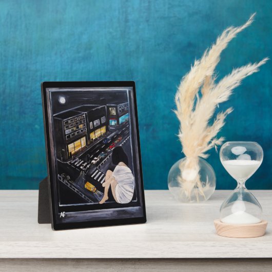 Friday Night Painting by Alfred Fox フォトプラーク (側面)