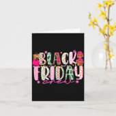 Friday Shopng Crew Christmas Lights Black Shopng F カード (黄色い花)