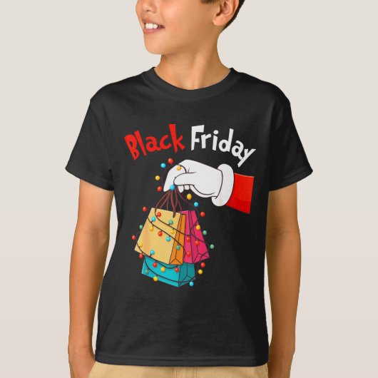 Friday Shopng Squad Christmas Black Shopng Family  Tシャツ (正面)