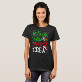 Friday Shopping Crew Christmas Black Shopping Fami Tシャツ (正面フル)
