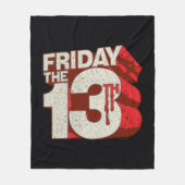 Friday the 13th | Bleeding Stacked 3D Logo フリースブランケット (正面)