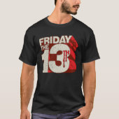 Friday the 13th | Bleeding Stacked 3D Logo Tシャツ (正面)