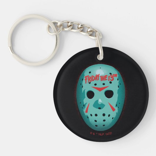 Friday the 13th | Blue Hockey Mask Graphic キーホルダー (正面)