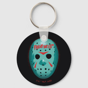 Friday the 13th Blue Hockey Mask Graphic キーホルダー