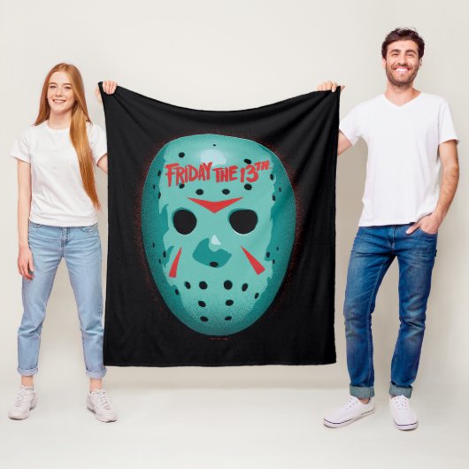 Friday the 13th | Blue Hockey Mask Graphic フリースブランケット (インサイチュ)