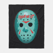 Friday the 13th | Blue Hockey Mask Graphic フリースブランケット (正面)