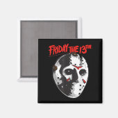 Friday The 13th Halloween Design Mask Art  マグネット (正面/裏面)