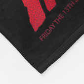 Friday The 13th Mask Blood Halloween Design  フリースブランケット (角)
