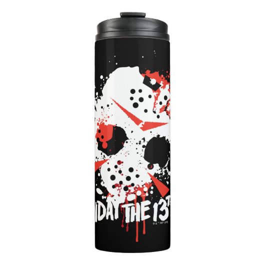 Friday the 13th | Paint Splatter Hockey Mask タンブラー (正面)