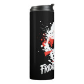 Friday the 13th | Paint Splatter Hockey Mask タンブラー (回転左)